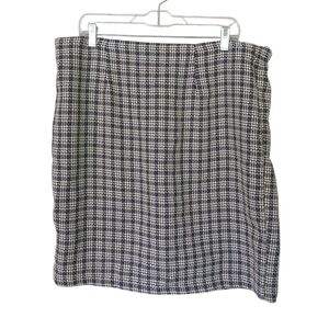 Synari Vintage Y2K Plaid Pull On Pencil Skirt Size 1X